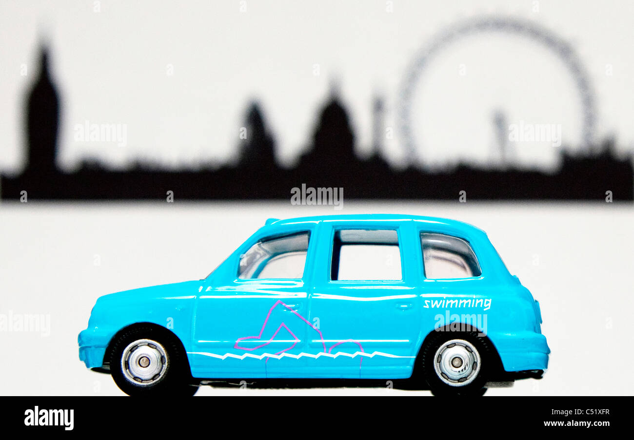 Offiziellen Olympischen Spiele in London Souvenir Modell Taxi von Corgi: nur zur redaktionellen Nutzung Stockfoto