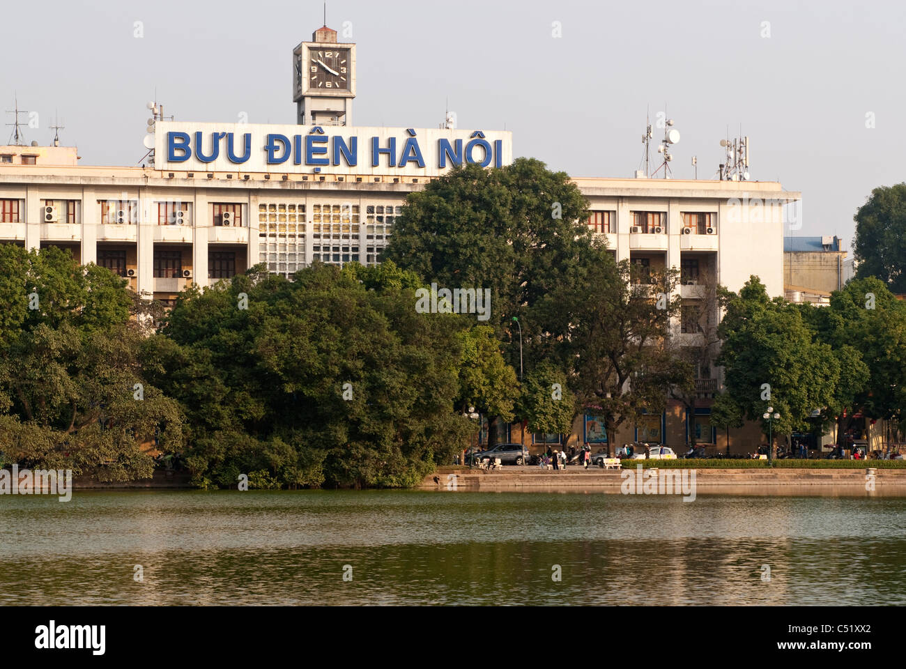 Hauptpost, Buu Dien, Hanoi, Vietnam Stockfoto