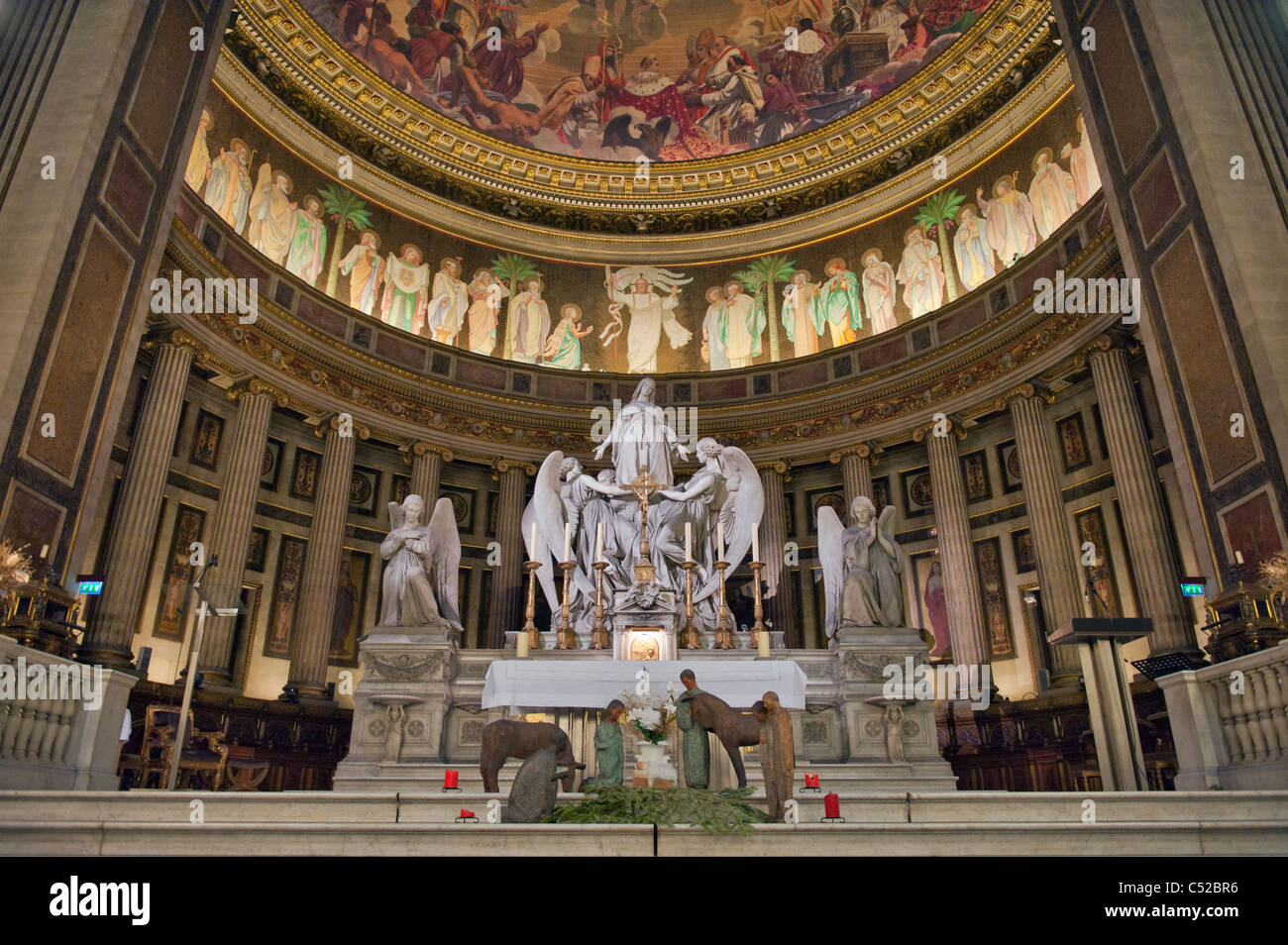 Innenansicht Madeleine Kirche Paris Frankreich Stockfoto