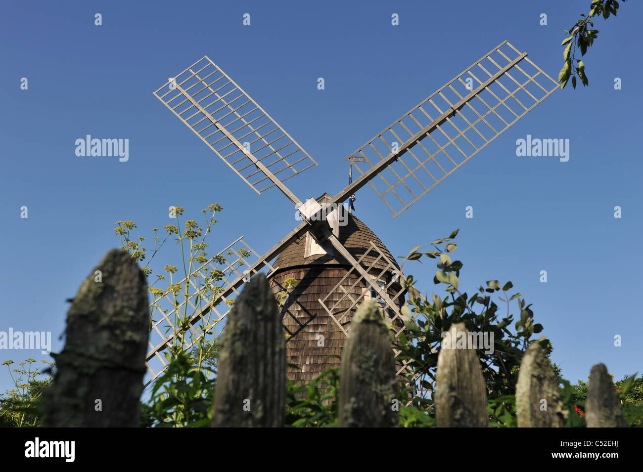 Windmühle in den Hamptons, Long Island New York Stockfoto
