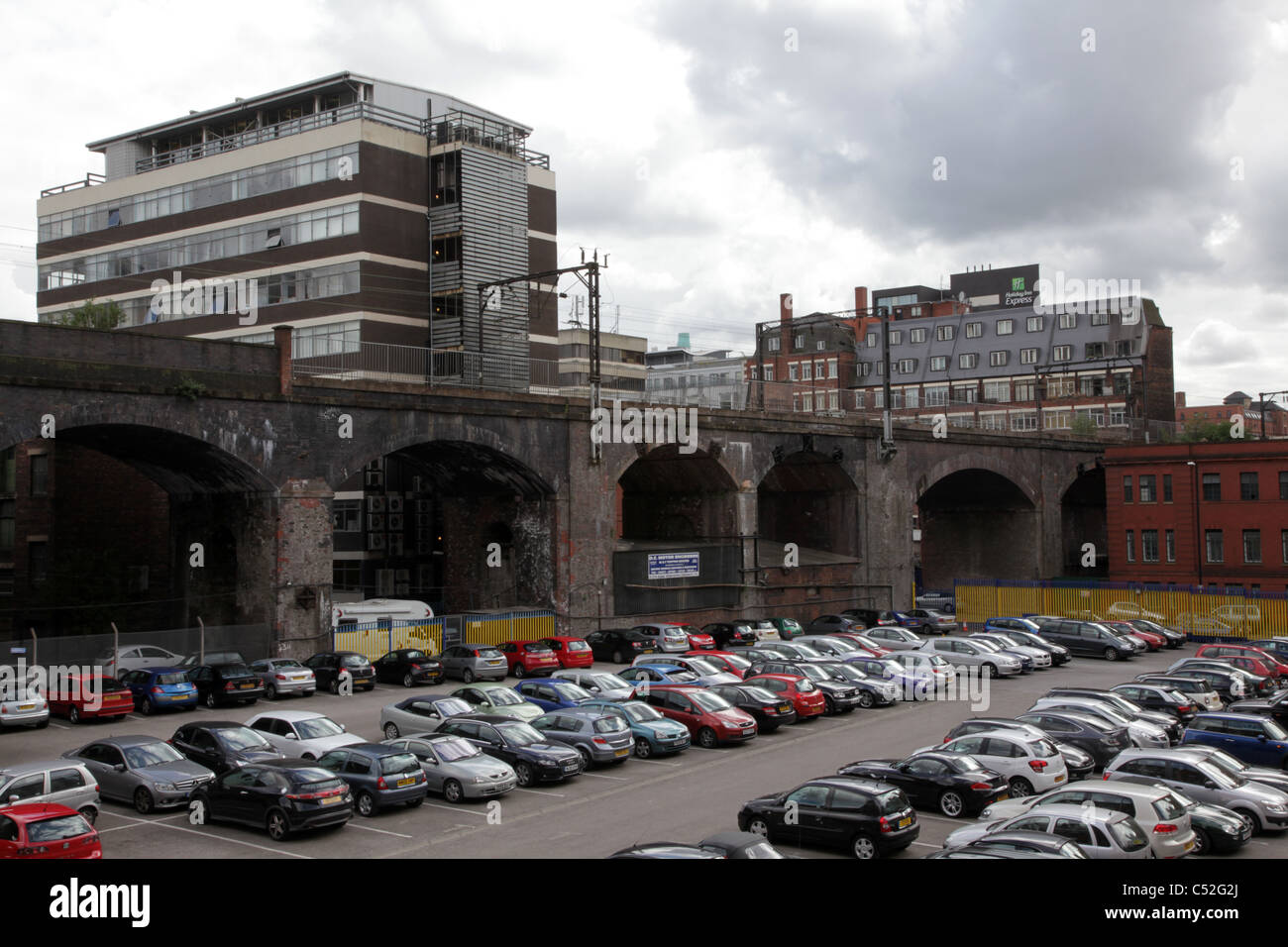 Euro Car Park Manchester, in der Nähe des Palace Hotels Stockfoto