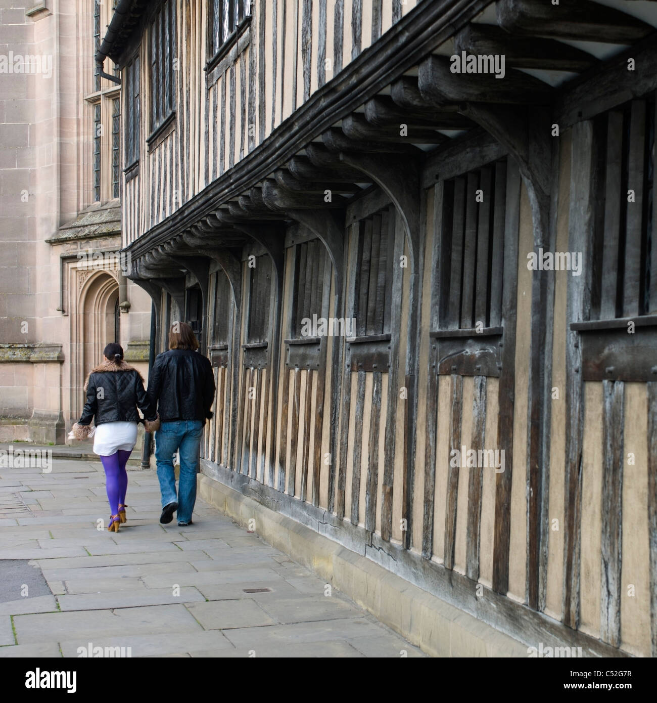 Obere Gildenhalle König Edward VI School Stratford-Upon-Avon Warwickshire UK Stockfoto
