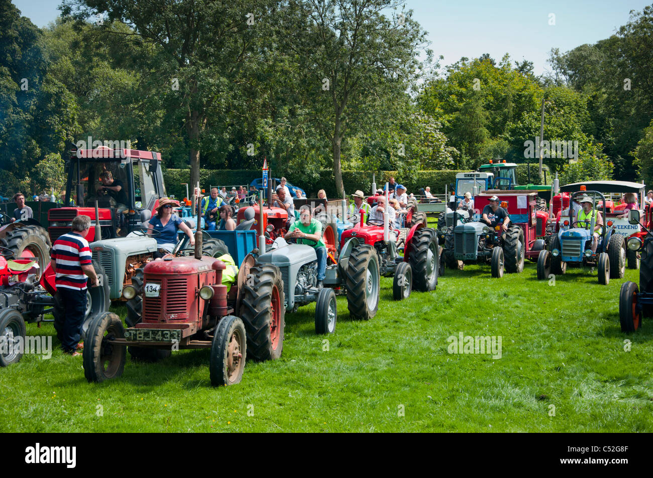 Oldtimer-Traktor-Rallye Stockfoto