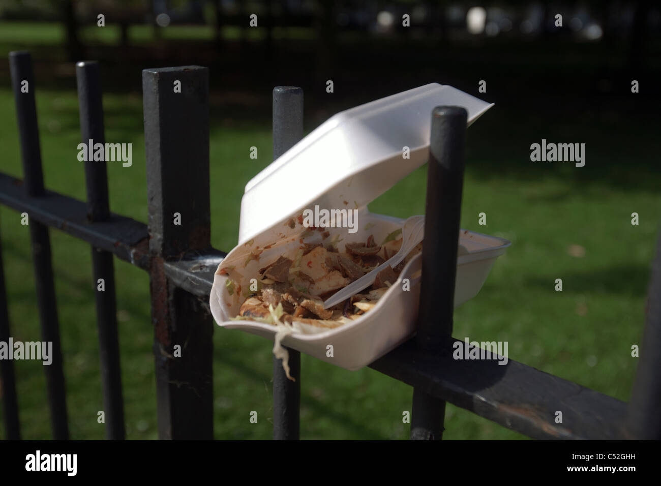 Kebab Detritus in london Stockfoto