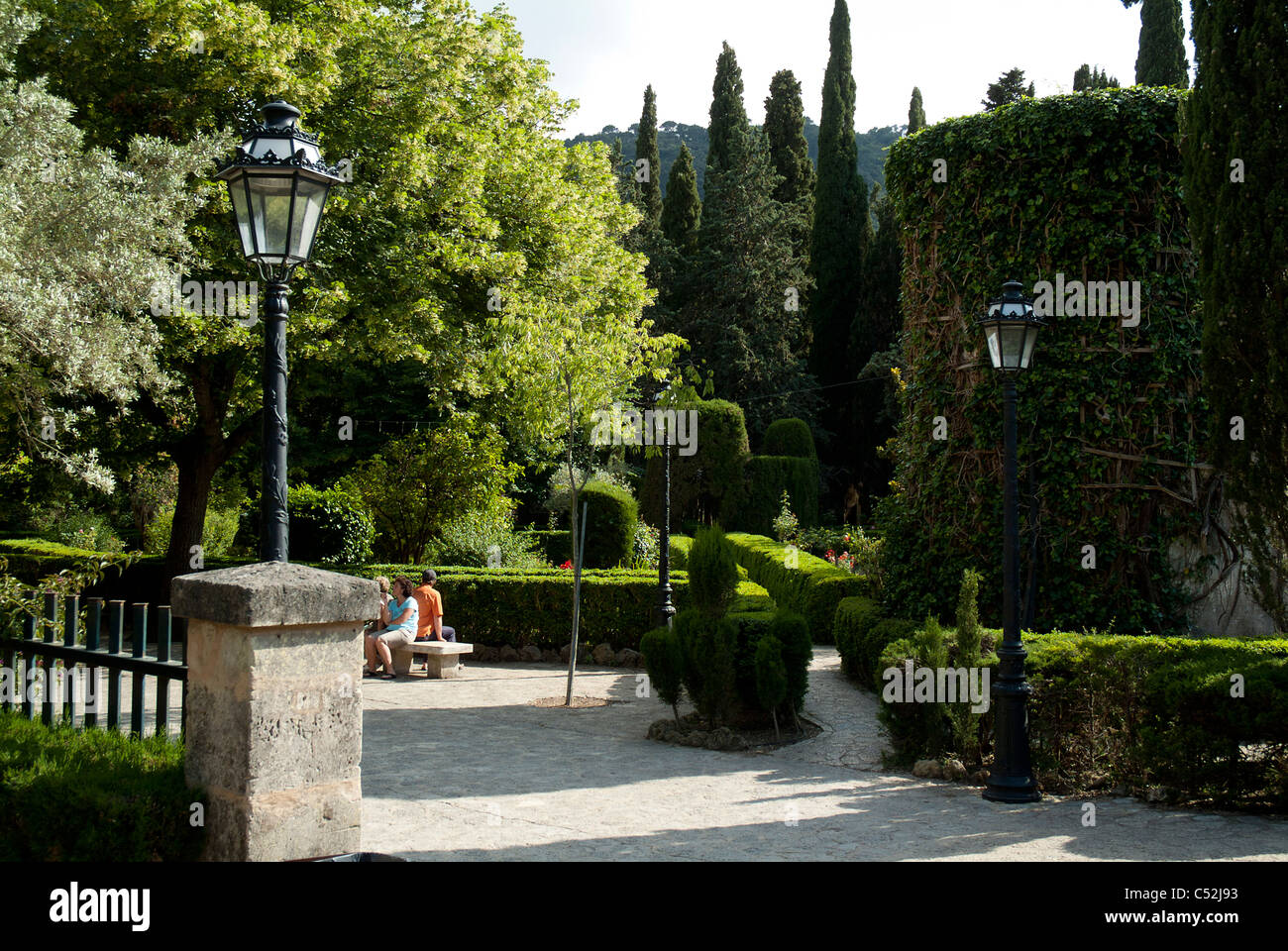 Die Gärten von La Cartuja, Valldemossa, Mallorca Stockfoto