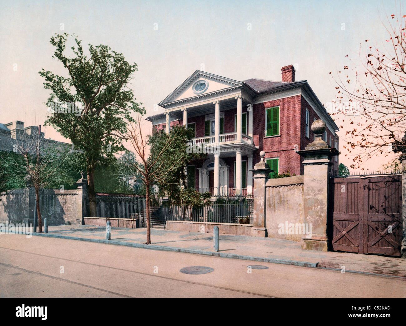 Pringle Haus, Charleston, South Carolina, USA ca. 1901 Stockfoto