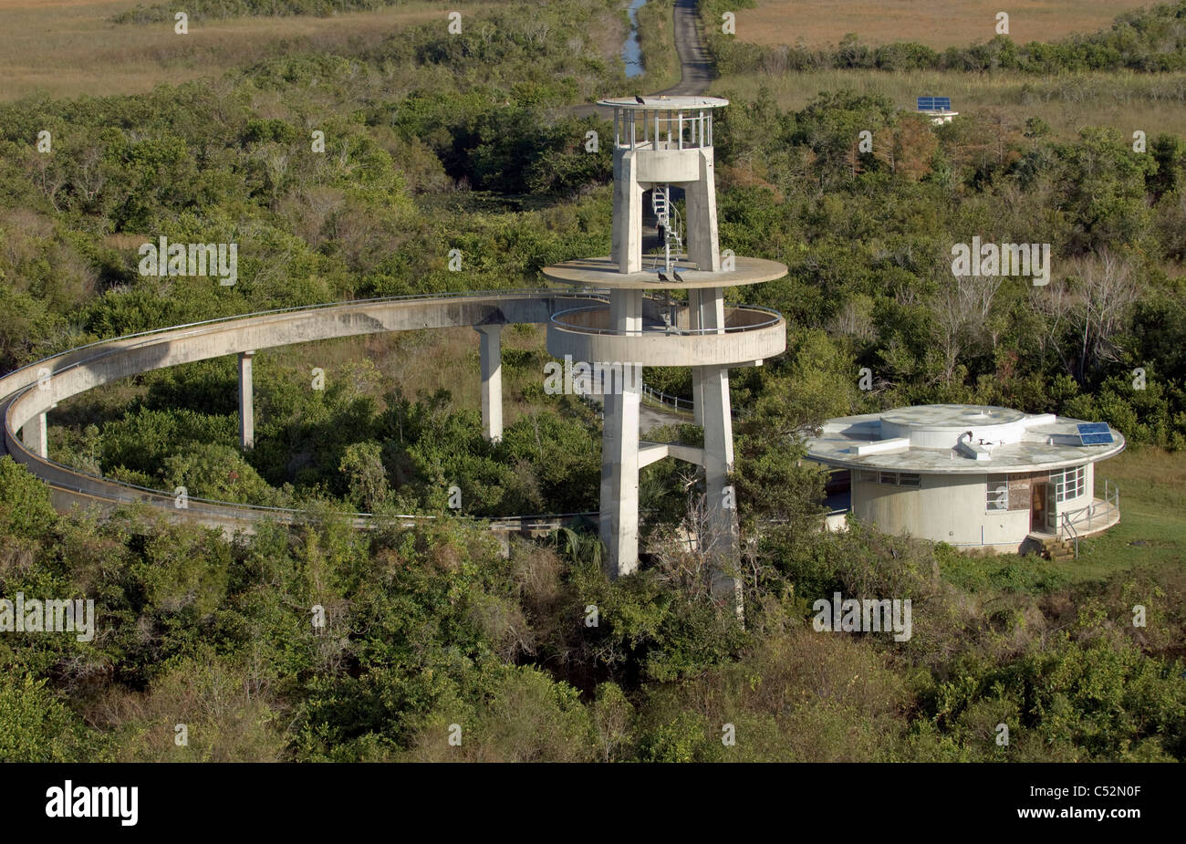 ENP Everglades National Park Shark Valley Schleife Turm Stockfoto