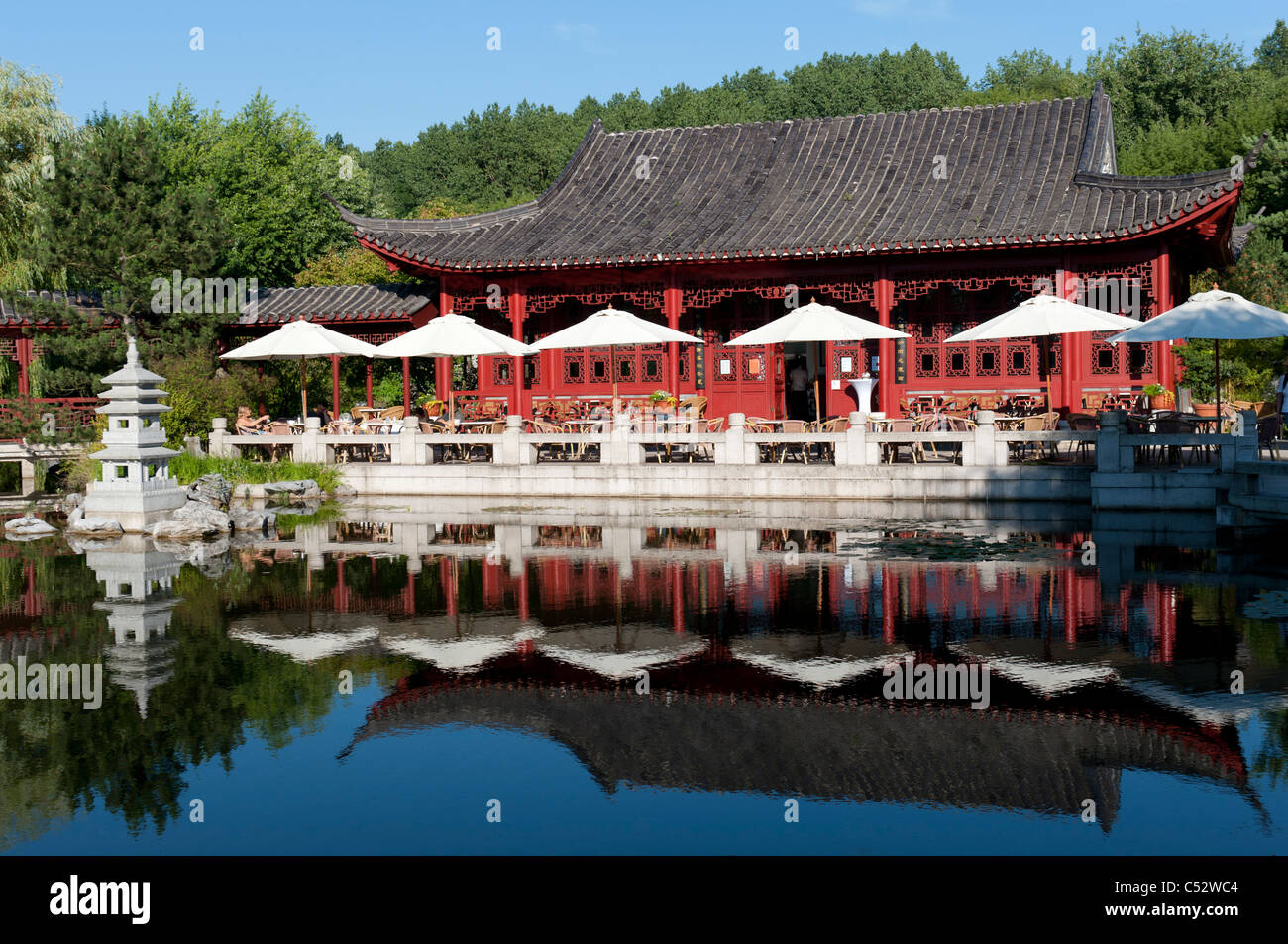 Der chinesische Garten, der Garten der Welt in Marzahn in Berlin