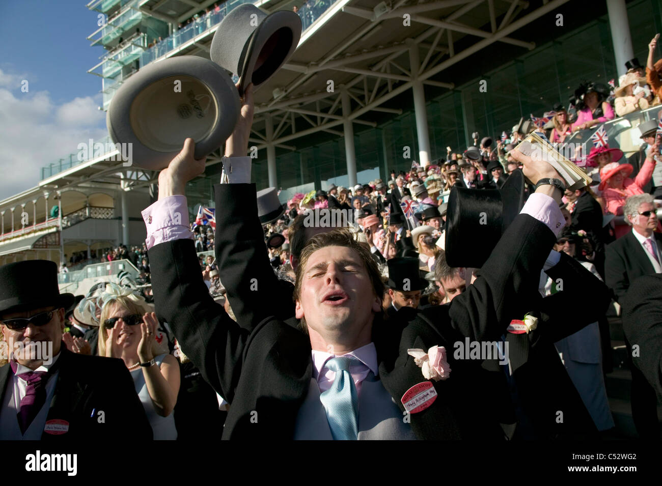 Royal Ascot Rennen während seinen Umzug nach York in 2005, UK. Stockfoto