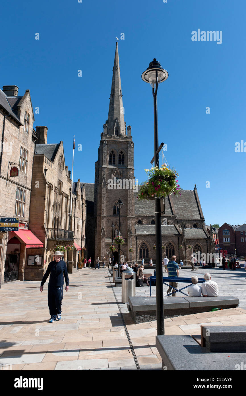 Der Marktplatz-Durham Stockfoto