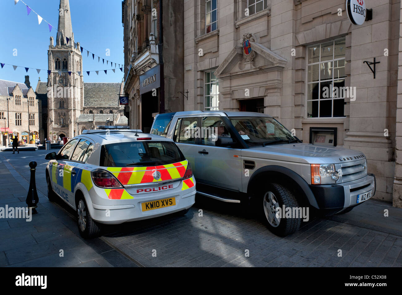 Gasse in Durham Stockfoto