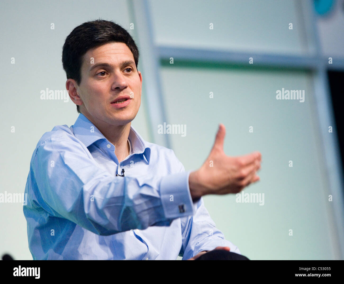 David Miliband, MP. Sekretär für Staat und die Umwelt. Stockfoto