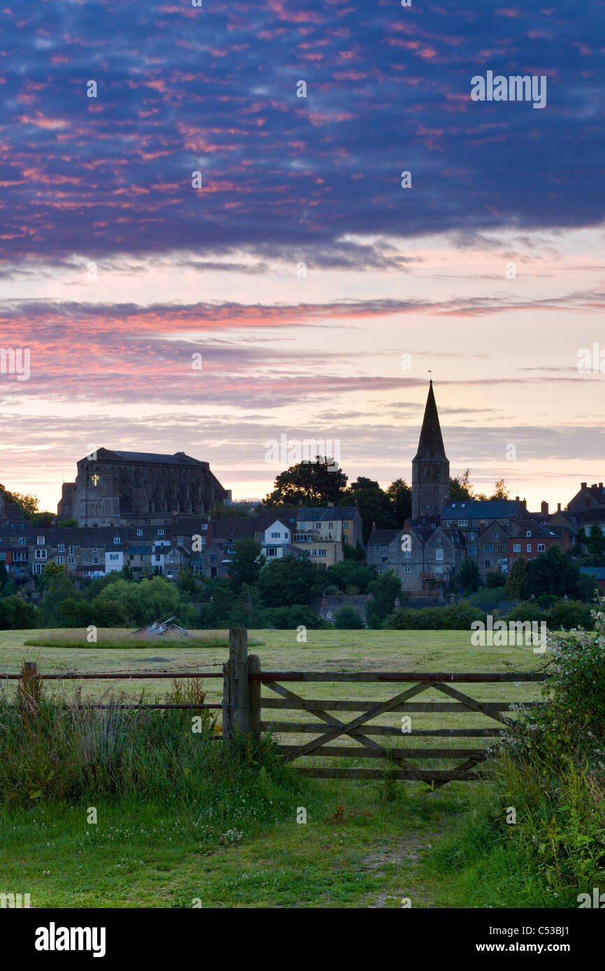 Juli Sunrise - Malmesbury Stockfoto