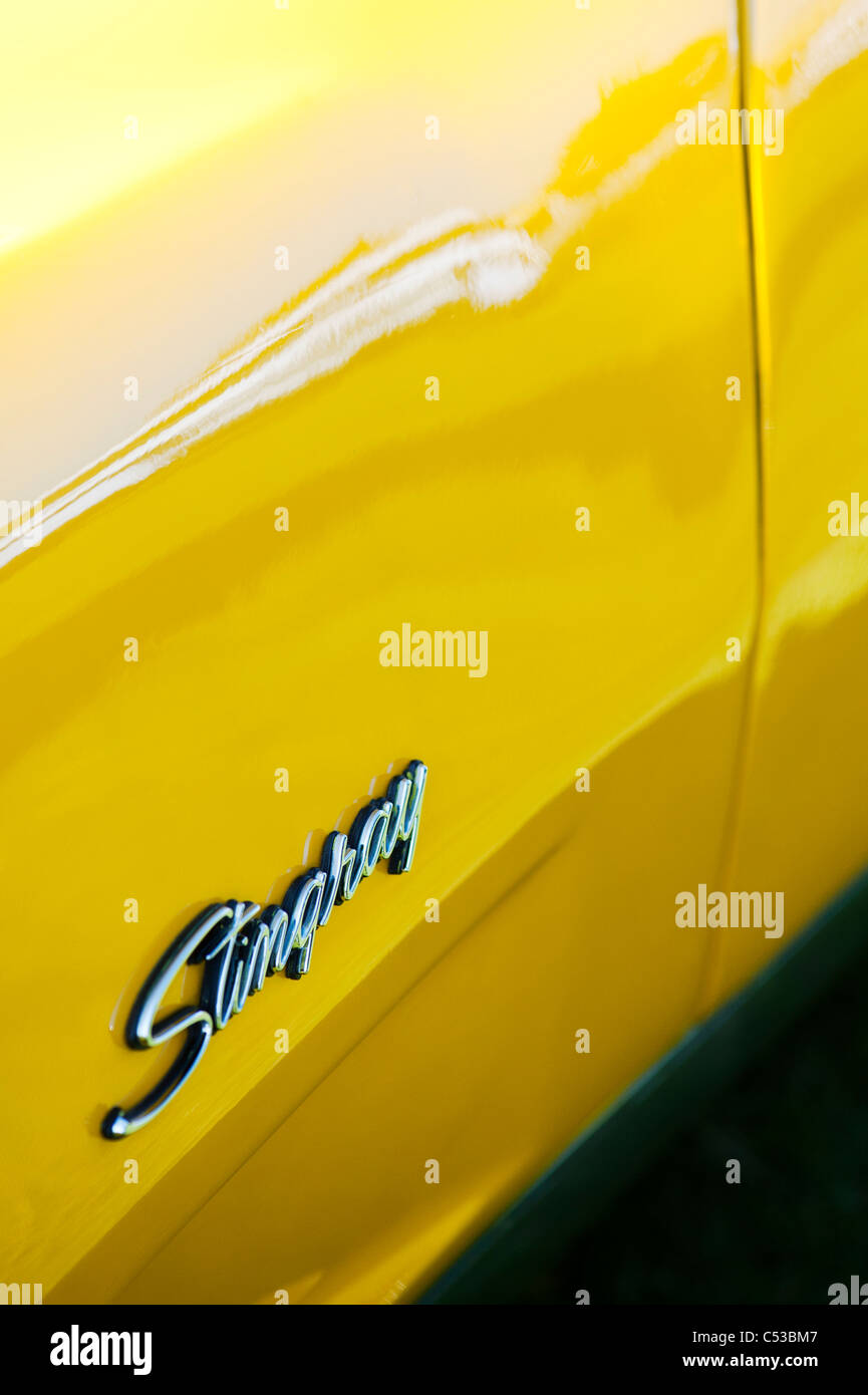 1973 Chevrolet Corvette Stingray abstrakt. Klassische amerikanische Sportwagen Stockfoto