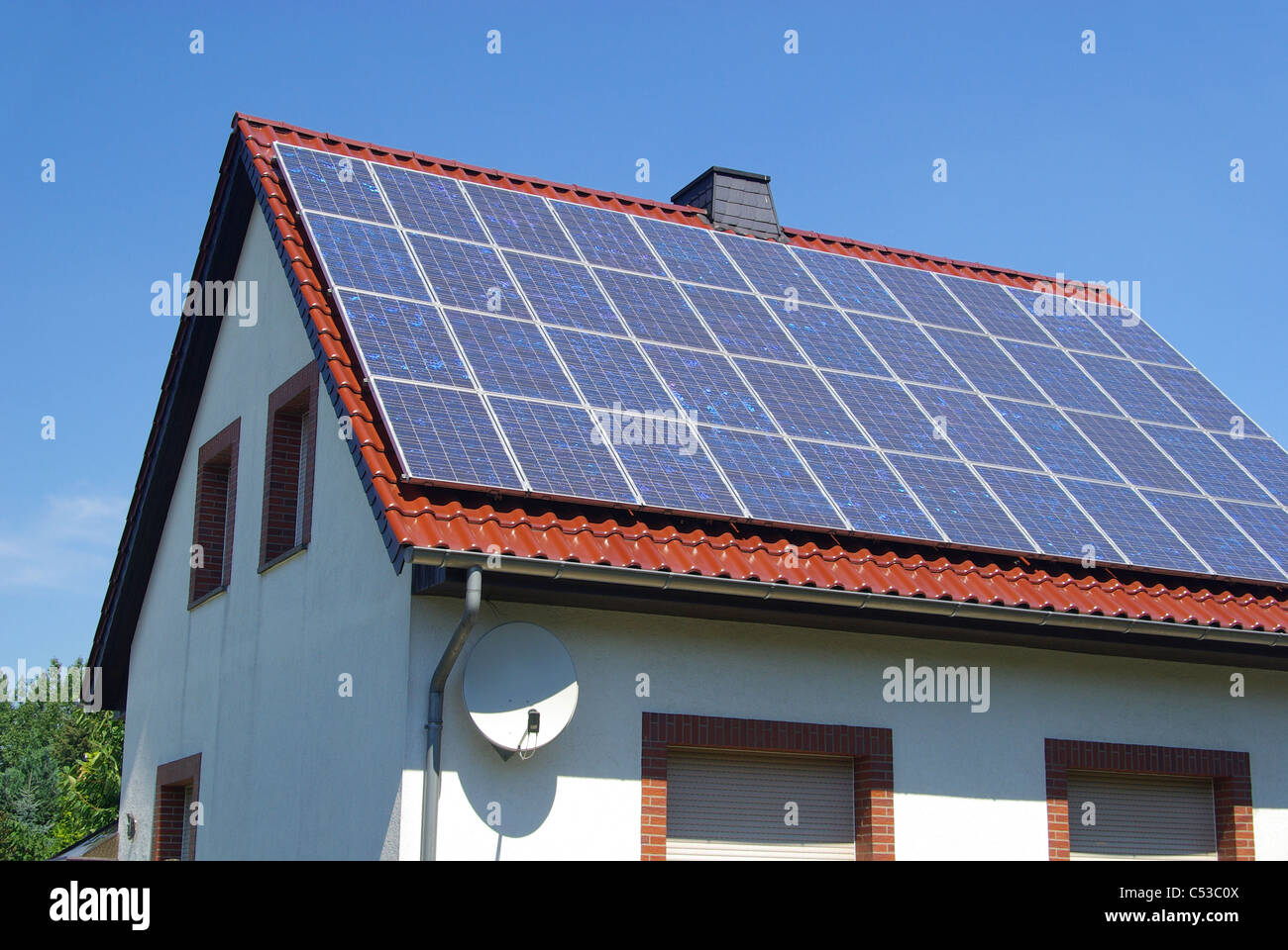 Solaranlage - Solaranlage 87 Stockfoto