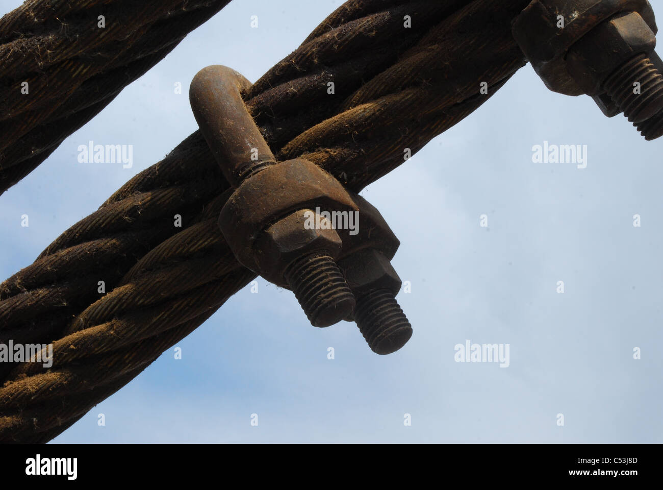 Nuss-Bolzen Stockfoto