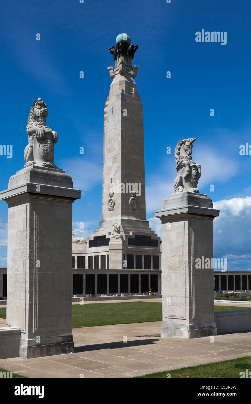 Portsmouth-Marine-Ehrenmal am Strand von Southsea Common Stockfoto