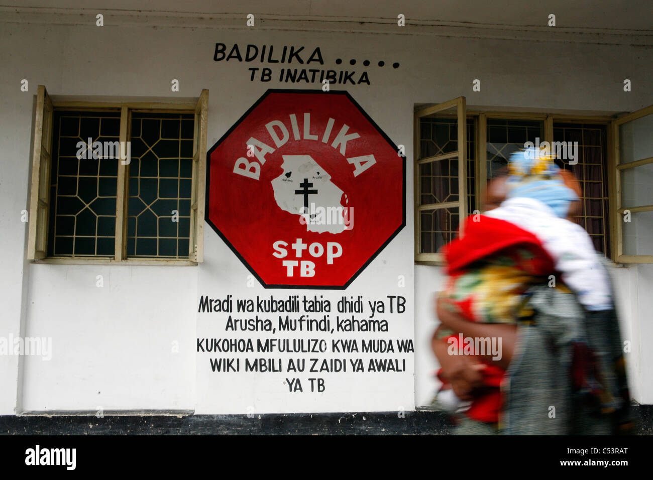 Mutter-Kind-Einheit der Ngarennaro Community Health Centre, Arusha, Tansania. Stockfoto