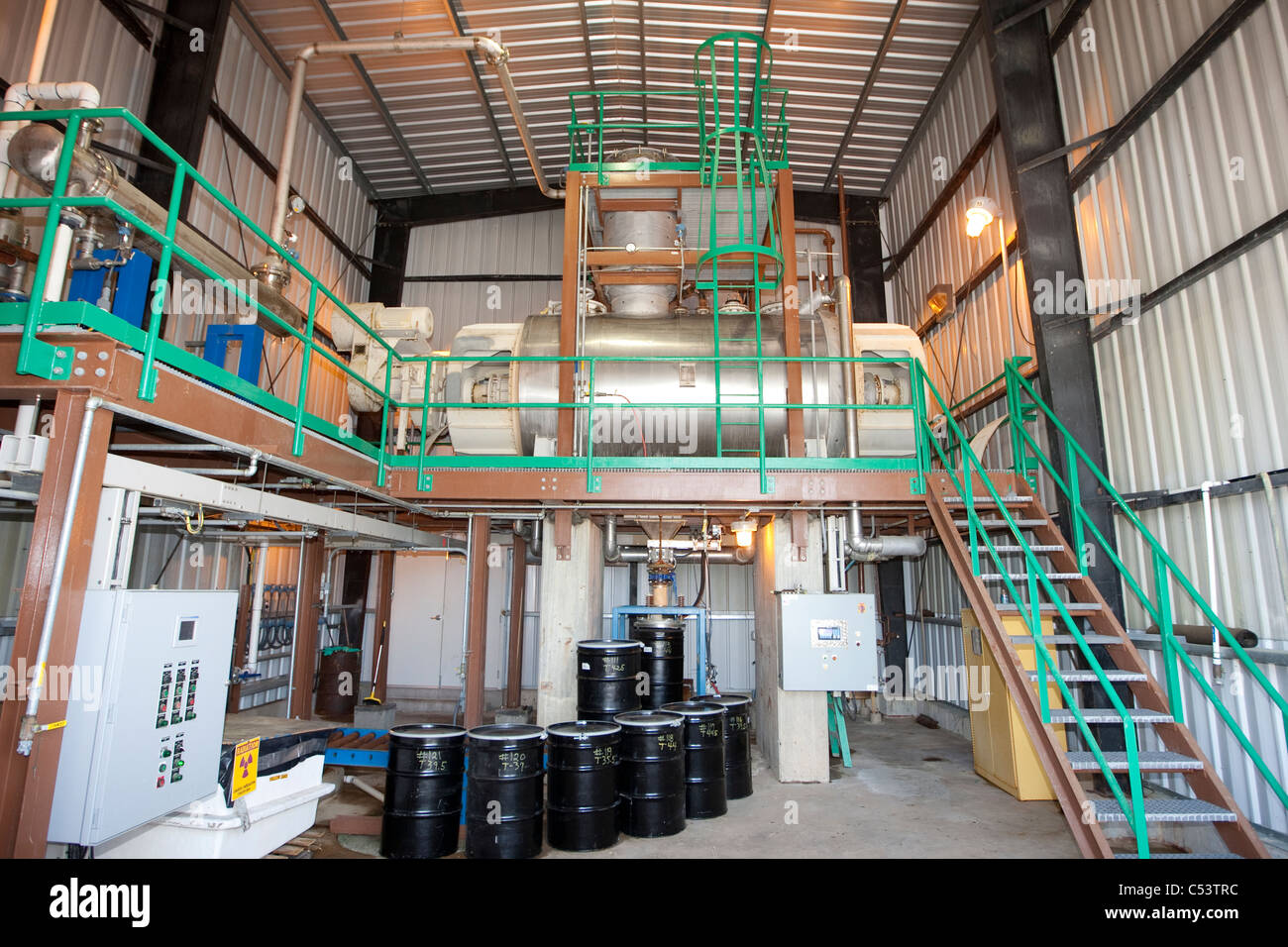 Uran-Aufbereitungsanlage in Texas Stockfoto