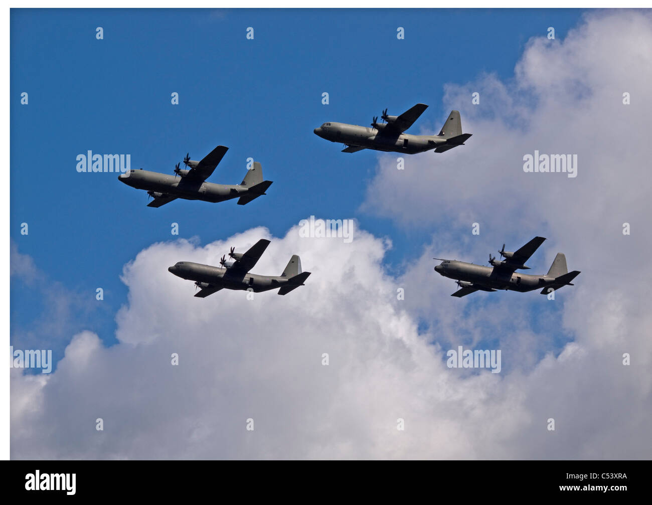 Hercules-Flugzeuge-Bildung Stockfoto