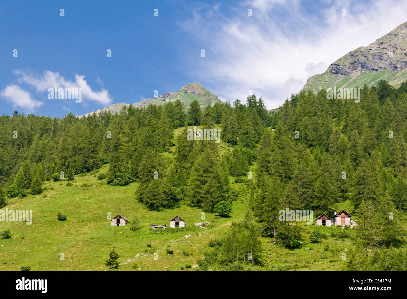 Bosco Gurin, Tessin, Schweiz Stockfoto