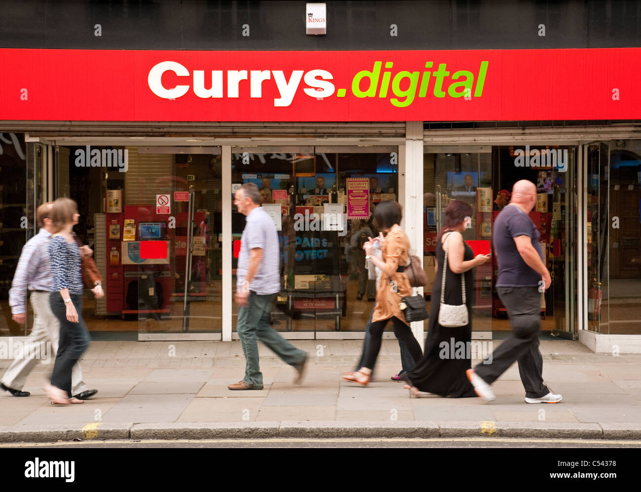 Currys digital zu speichern, die Strand-London UK Stockfoto
