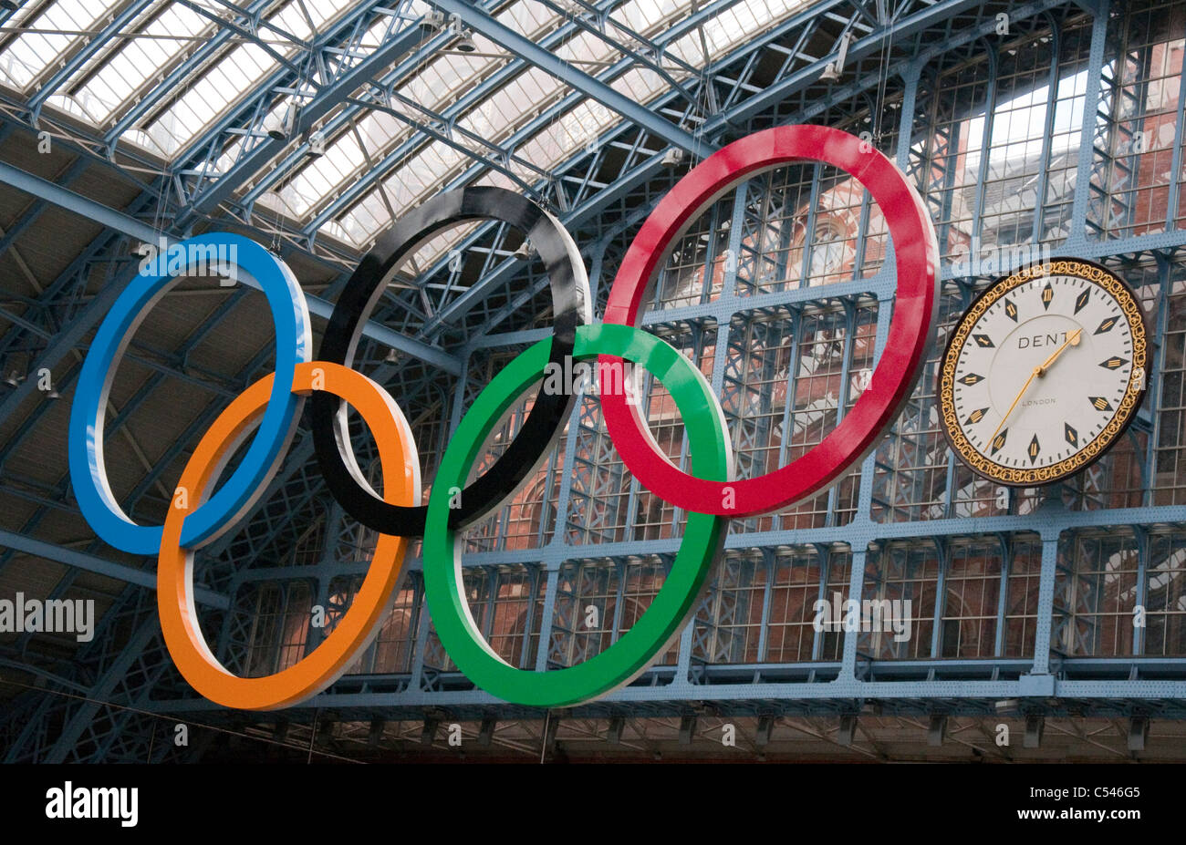 Internationaler Bahnhof St Pancras, London England UK Stockfoto