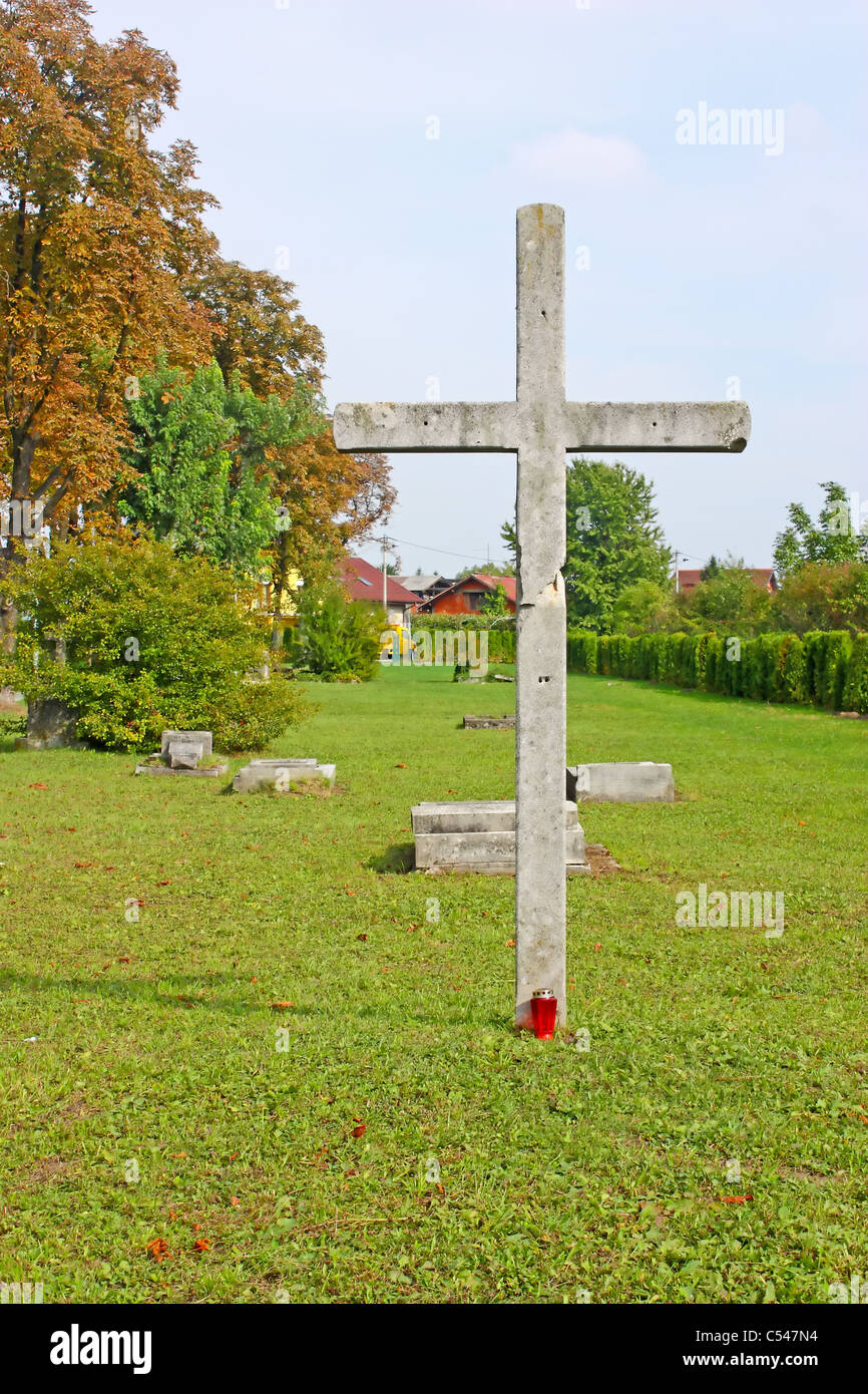 Alten verlassenen Friedhof in Zagreb, Kroatien Stockfoto