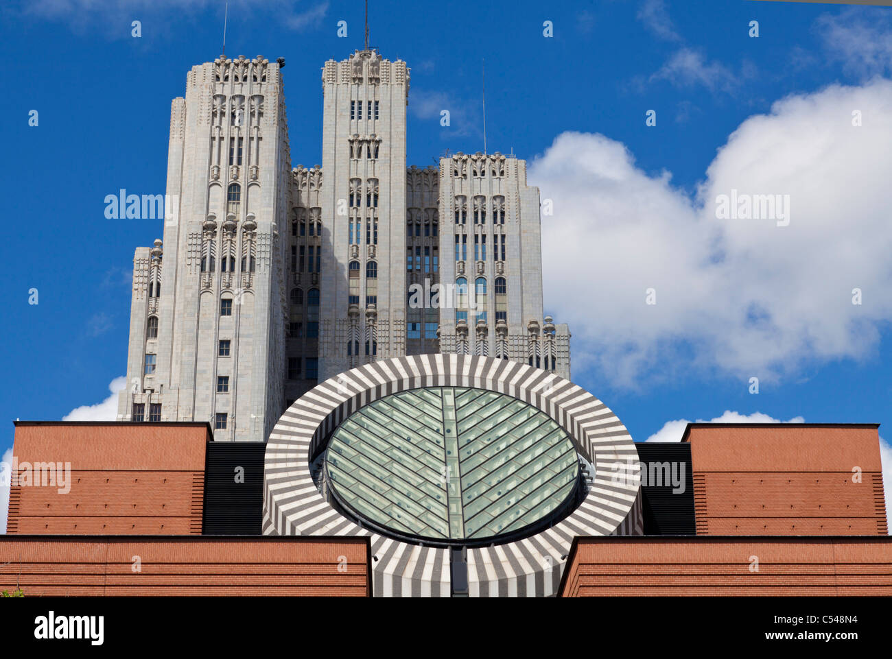 Museum of Modern Art, SFMOMA, Financial District Türme, Stadt von San Francisco, California, Vereinigte Staaten von Amerika, USA Stockfoto