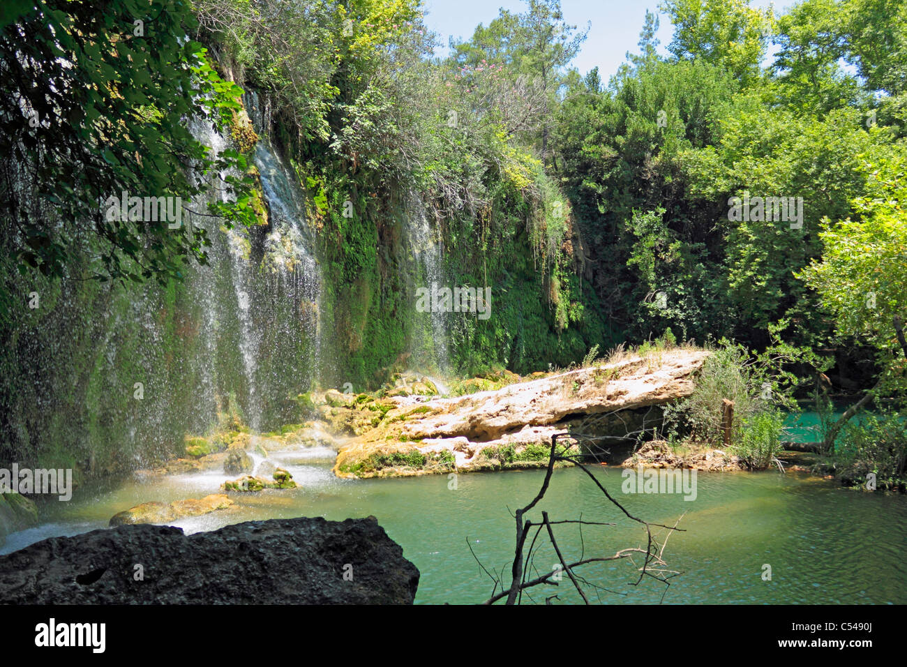 Kurşunlu-Wasserfälle, Türkei, wo die Timotei anzeigen gedreht wurden Stockfoto