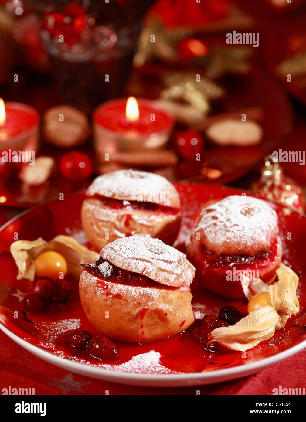 Leckeren Bratapfel mit Cranberry Füllung für Weihnachten ...