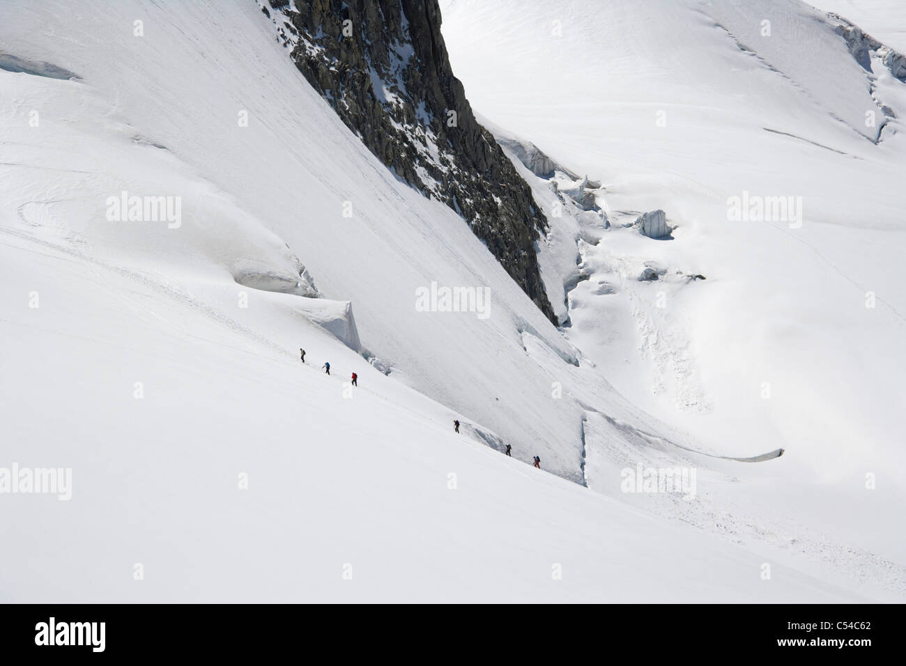 Glacier du Geant, MontBlancMassiv, Alpen Stockfotografie Alamy