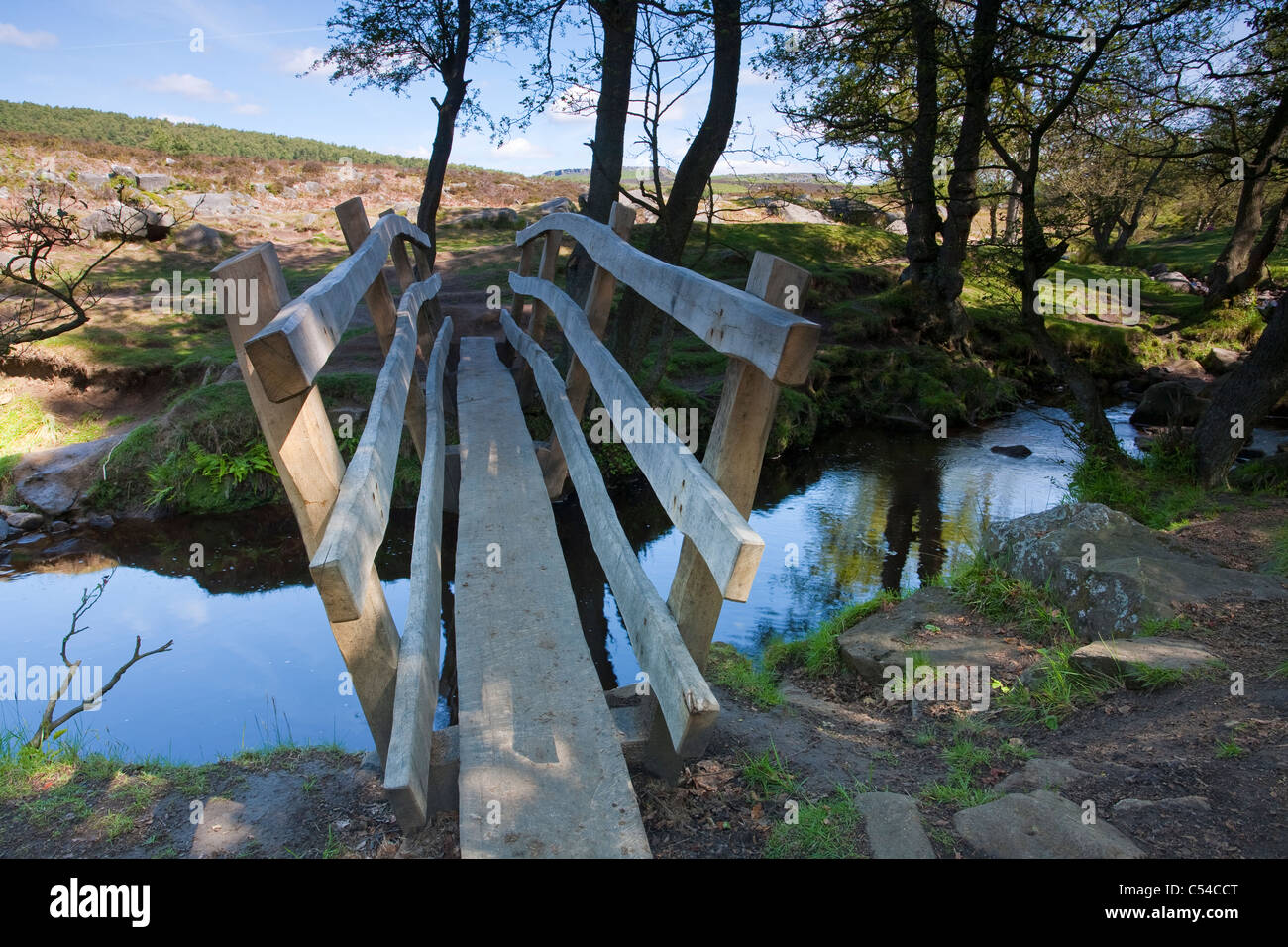 LONGSHAW Estate Derbyshire Peak District National Park Stockfoto