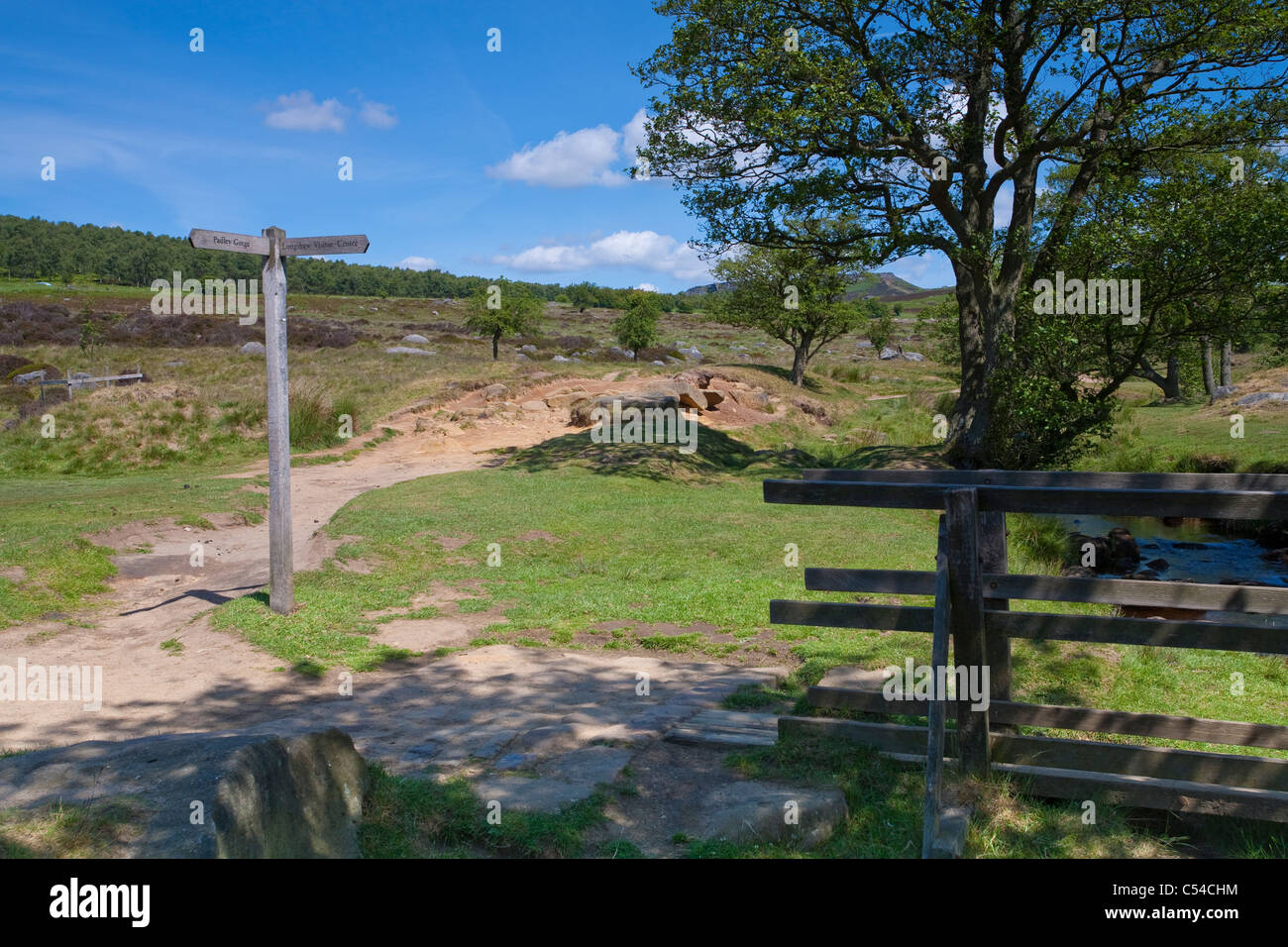 LONGSHAW Estate Derbyshire Peak District National Park Stockfoto