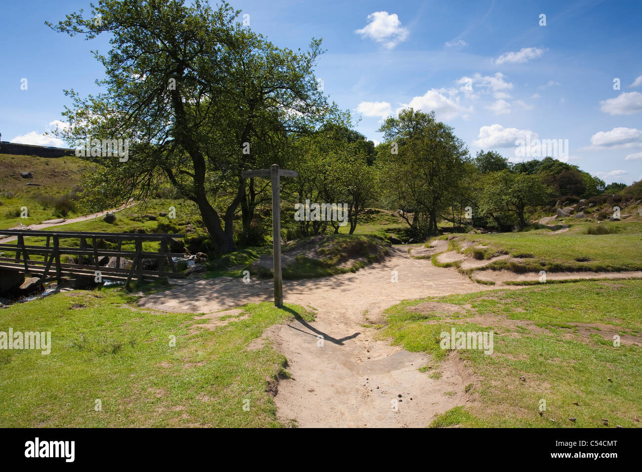 LONGSHAW Estate Derbyshire Peak District National Park Stockfoto