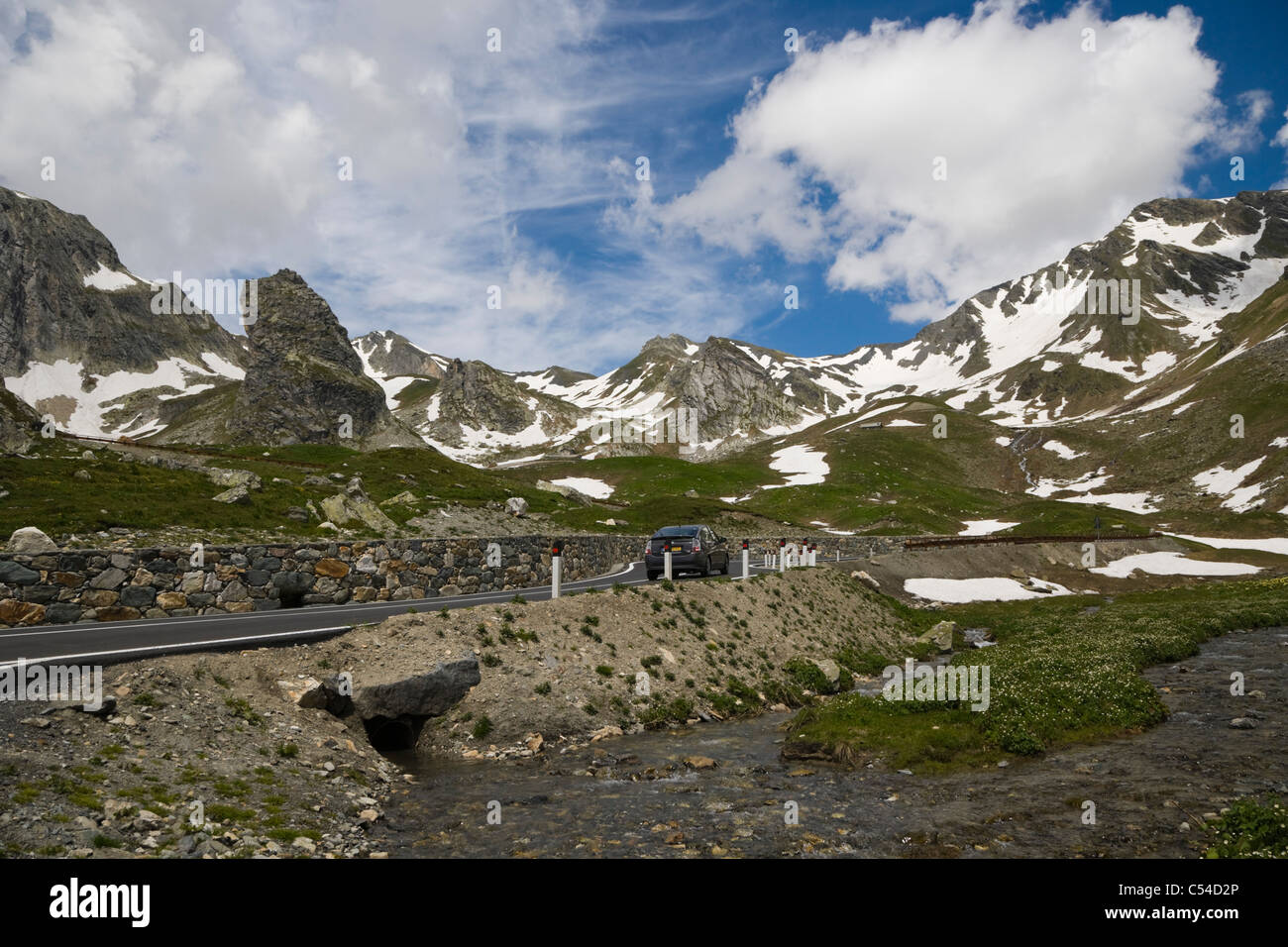 Walliser Alpen vom großen St. BernhardPass, Col du GrandSaintBernard