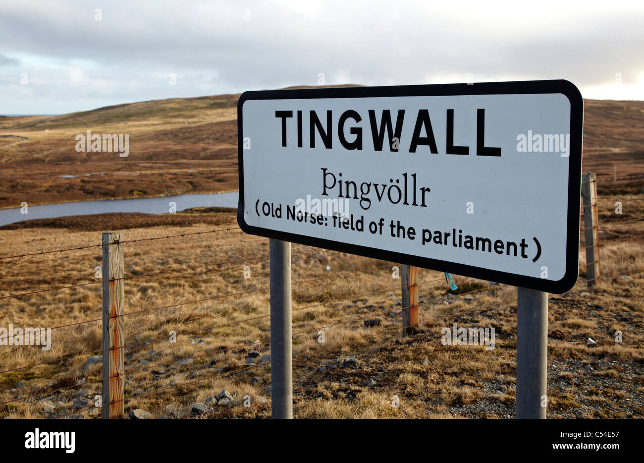 Tingwall Feld des Parlaments Shetland Inseln UK Stockfoto