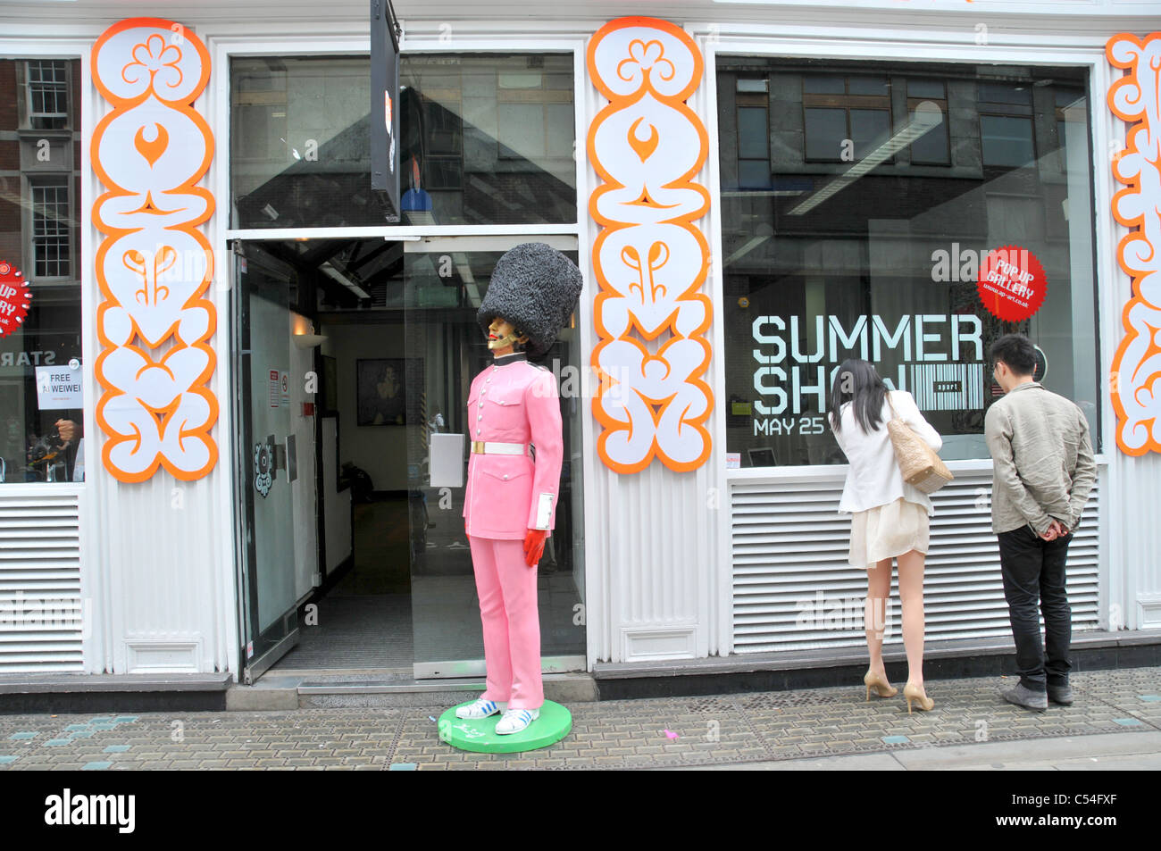 Sommer-Show pop-up-Kunstgalerie Great Marlborough Street London Stockfoto