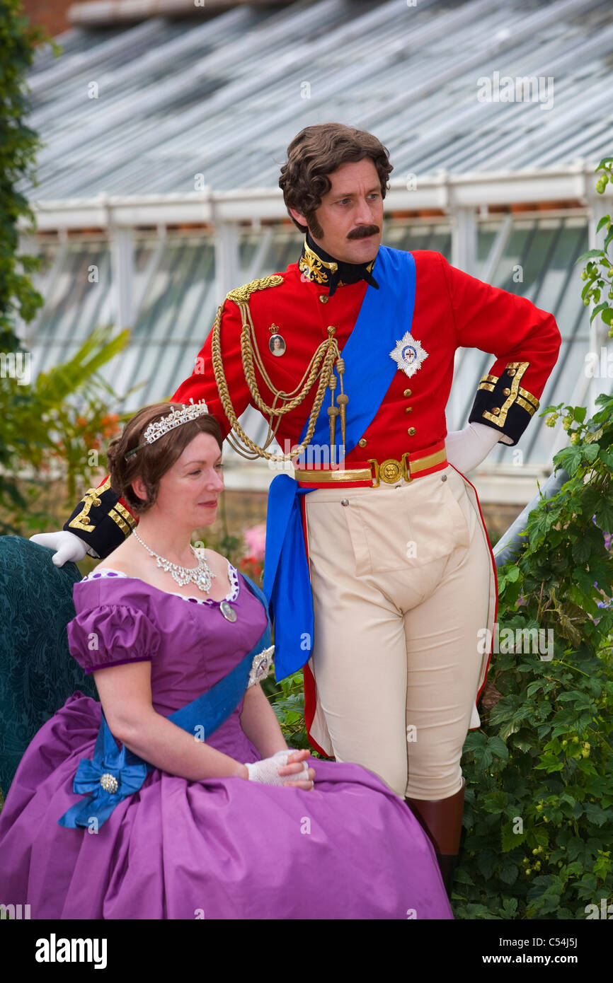 Young, Königin Victoria, Prinz Albert, Family Fun Day Out, Osborne House, Osten, Cowes, Isle of Wight, England, UK, Stockfoto
