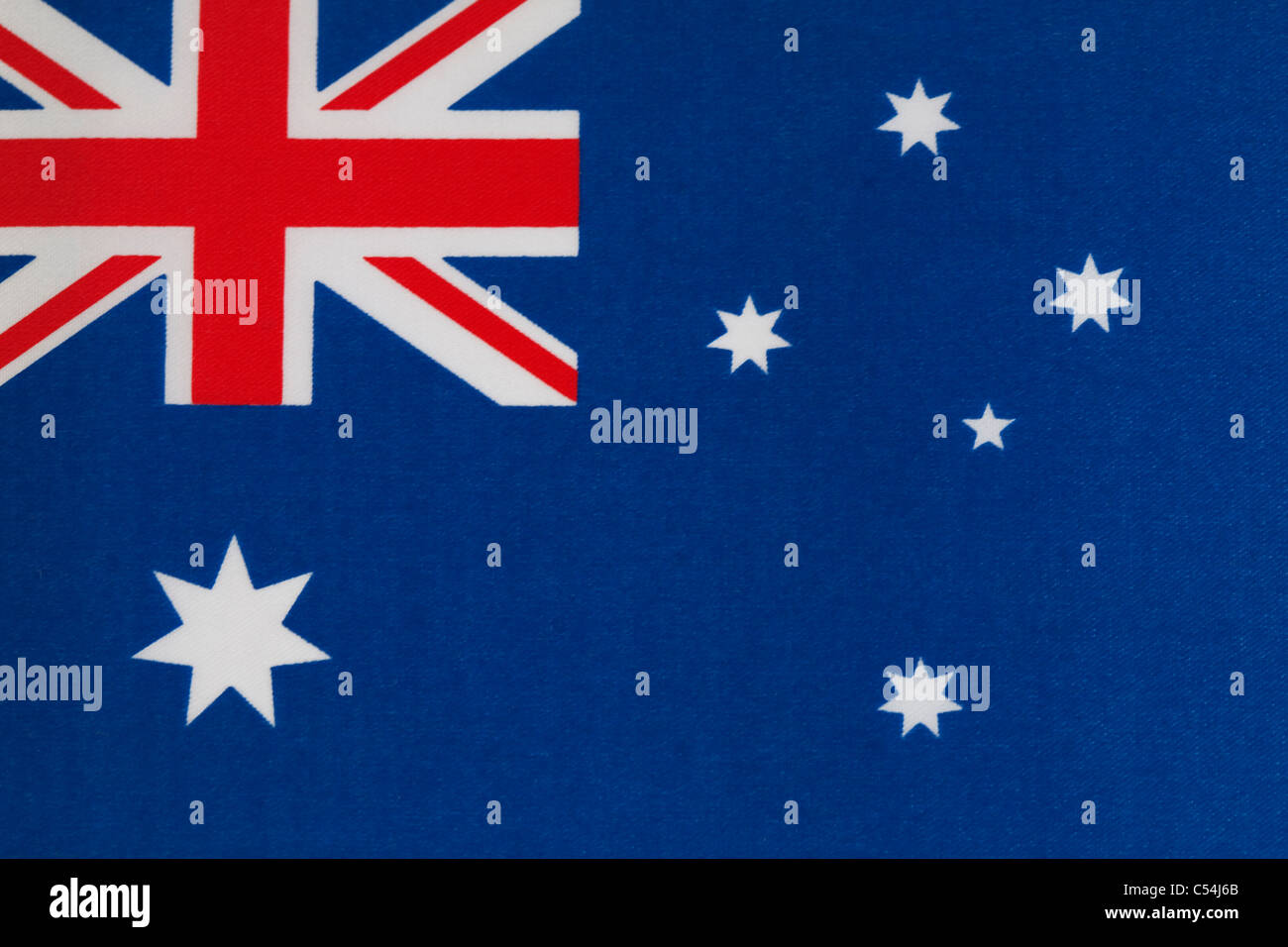 Nahaufnahme von australische Flagge Stockfoto