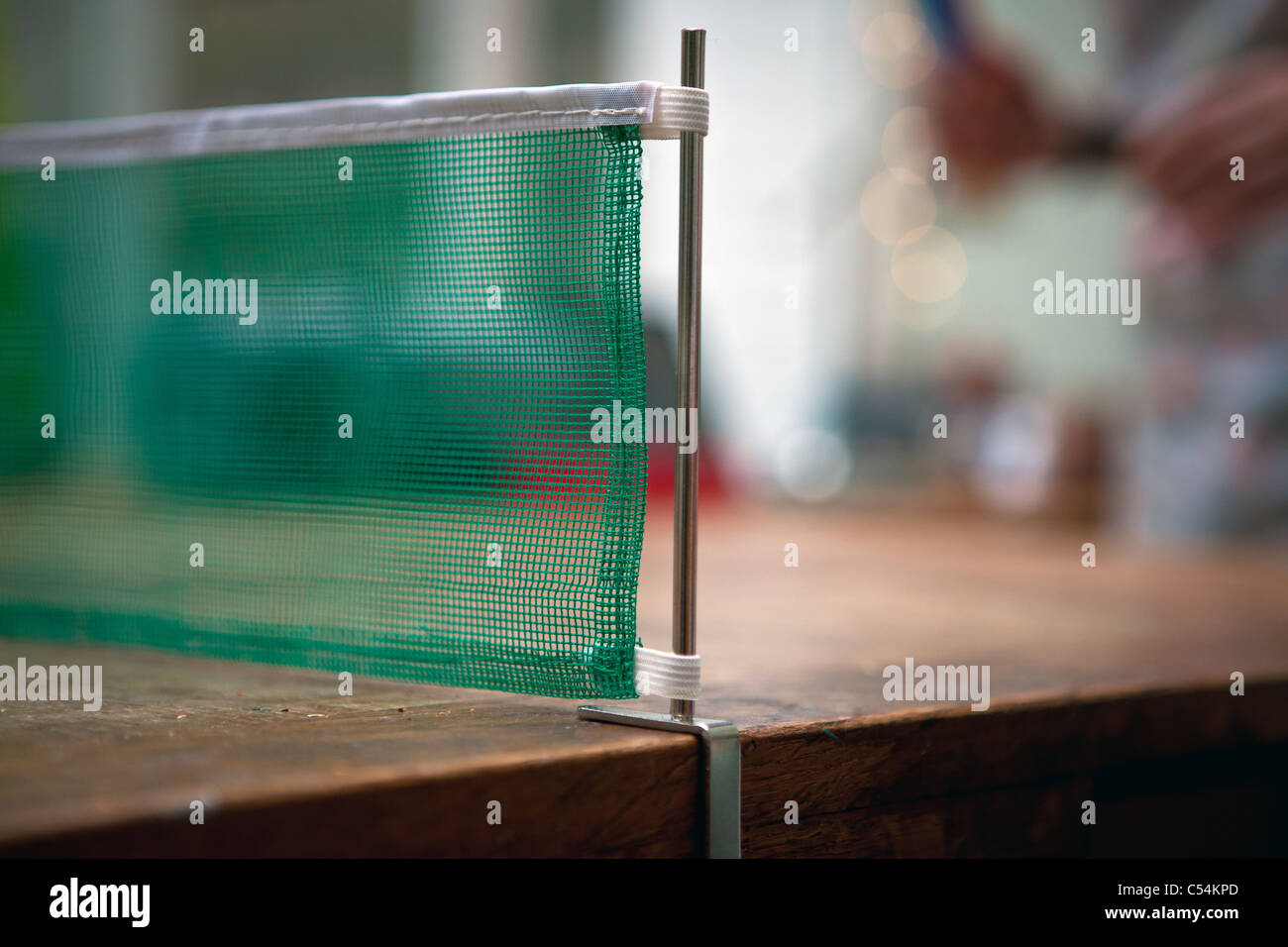 Tischtennis net. Stockfoto