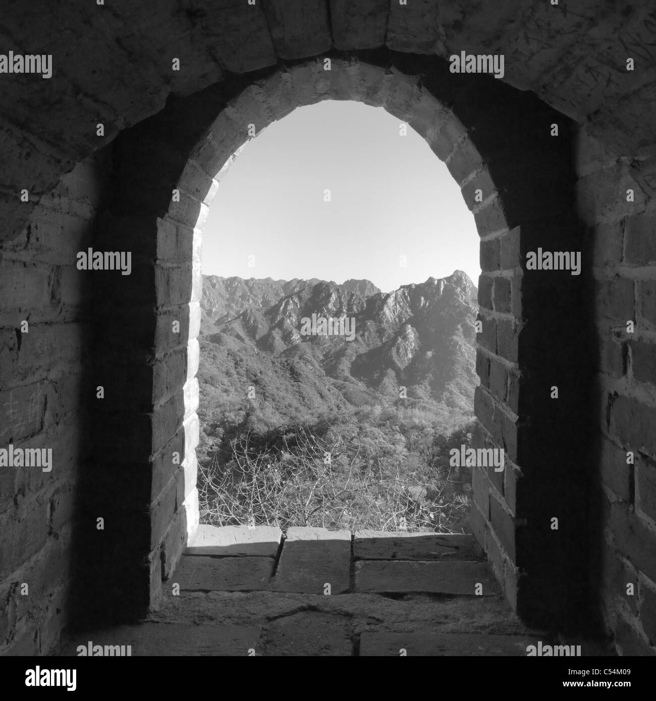 Bogen von Mutianyu Abschnitt der Great Wall Of China, Beijing, China Stockfoto