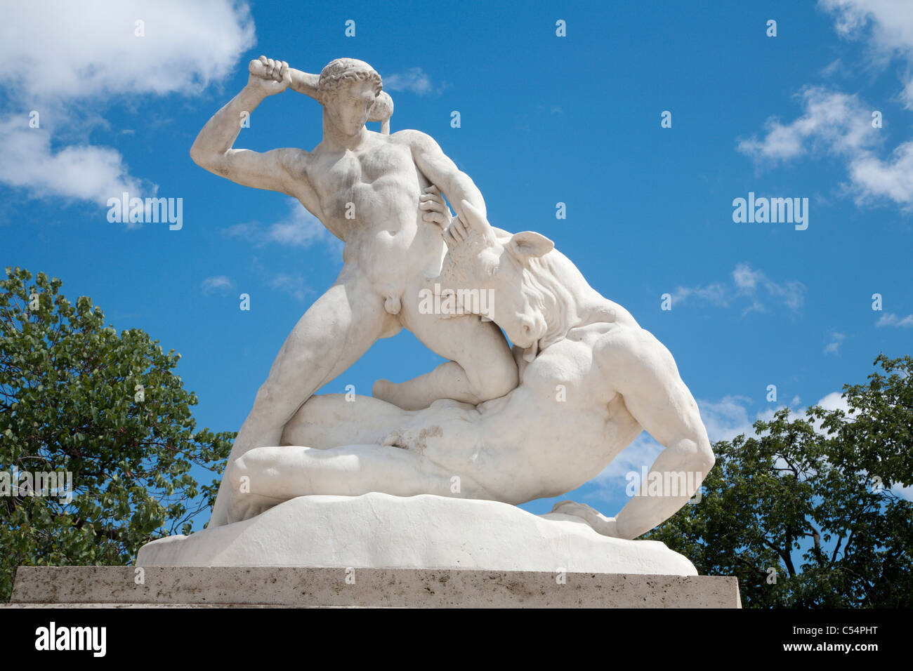 Paris, Tuileries Garten, Frankreich, Statue, Kunst Stockfoto