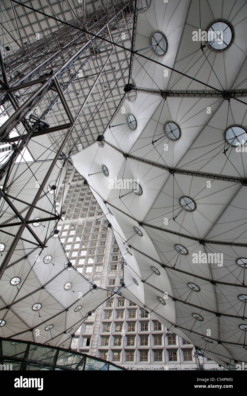 Paris - Grande Arche - Detail der modernen Architektur Stockfoto