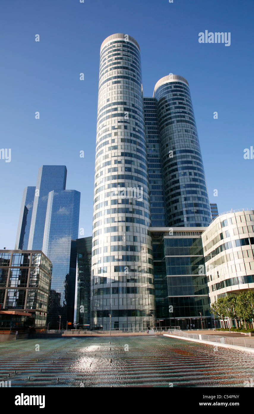 Paris - modernes Gebäude aus Defensé Distirct - Coeur la Defensé Stockfoto