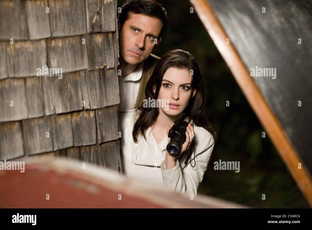 GET SMART 2008 Warner Bros Film mit Steve Carell und Anne Hathaway Stockfoto