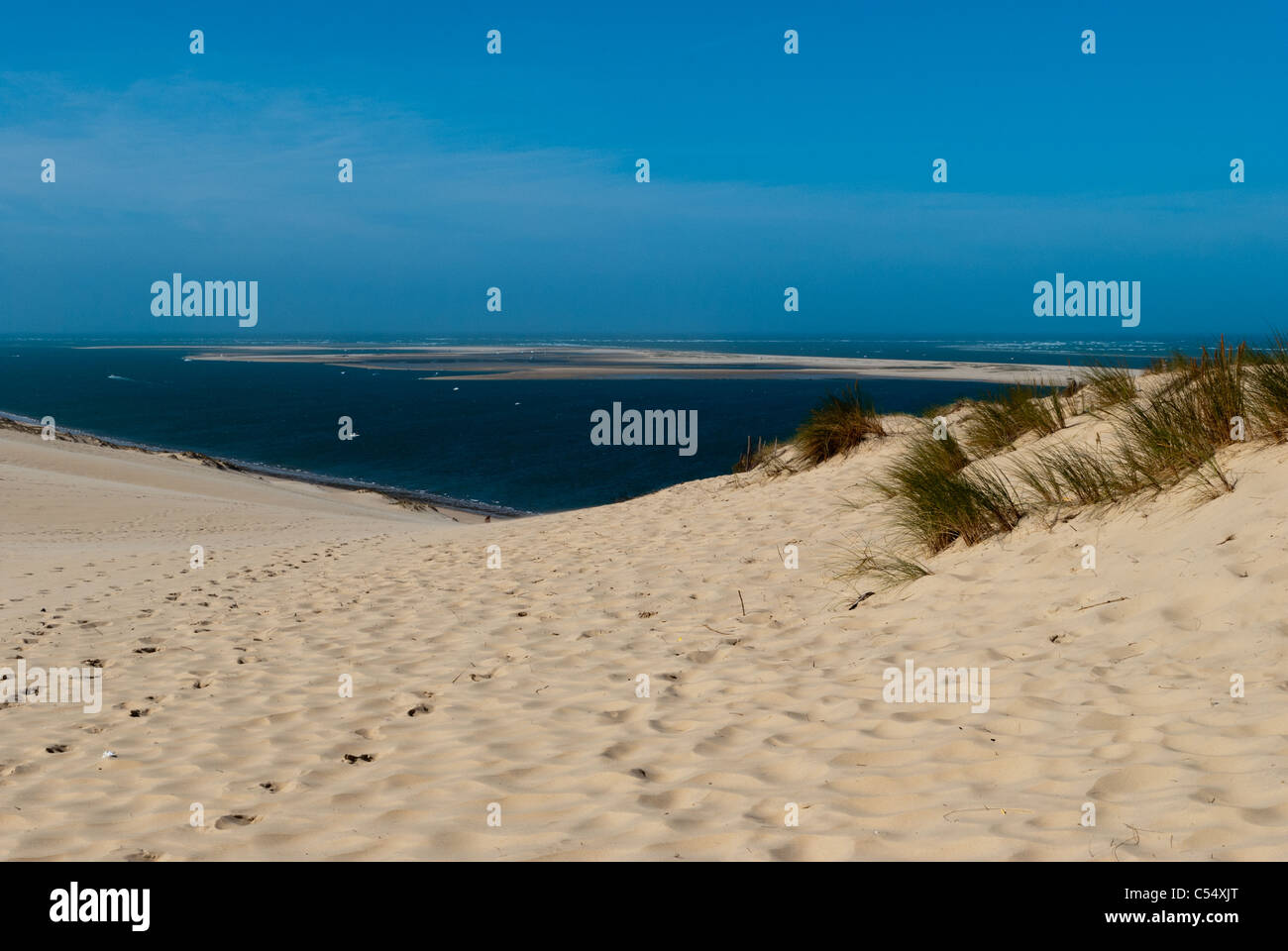 Die Sanddünen in Pyla in Frankreich sind die größten Sanddünen in Europa Stockfoto