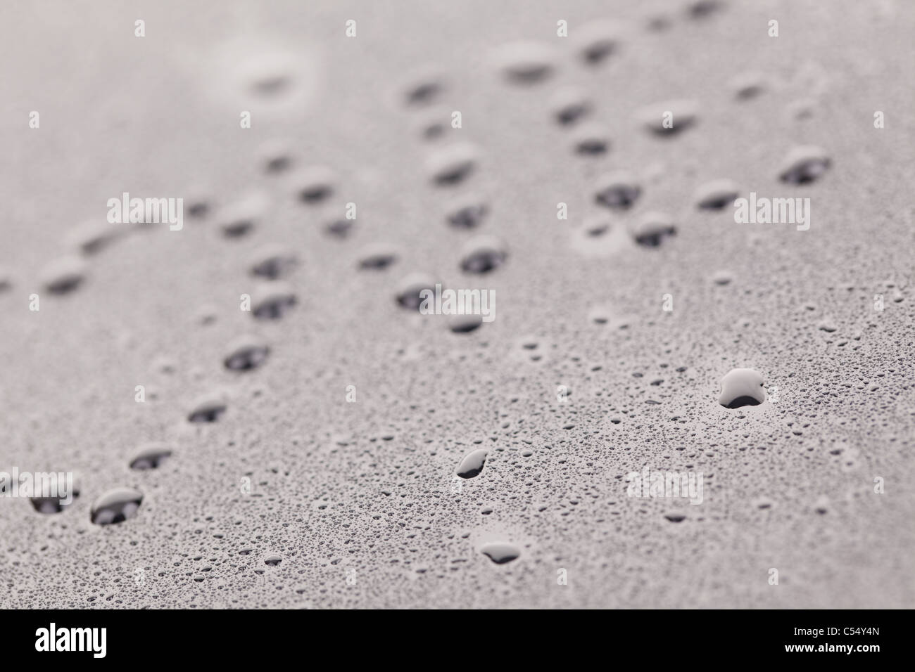 Nahaufnahme Foto von Wassertropfen Stockfoto