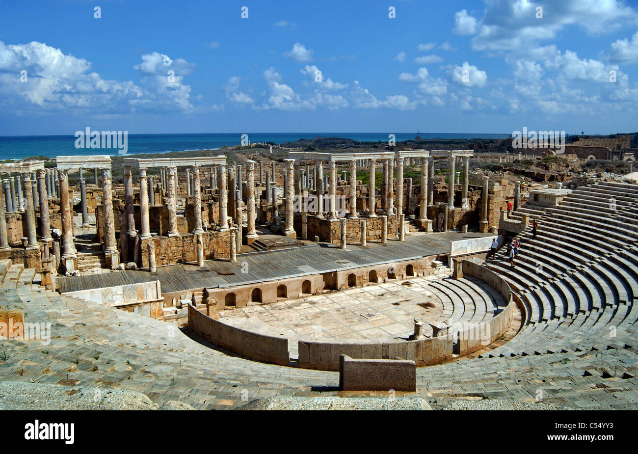Amphitheater, römische Ruinen Stockfoto