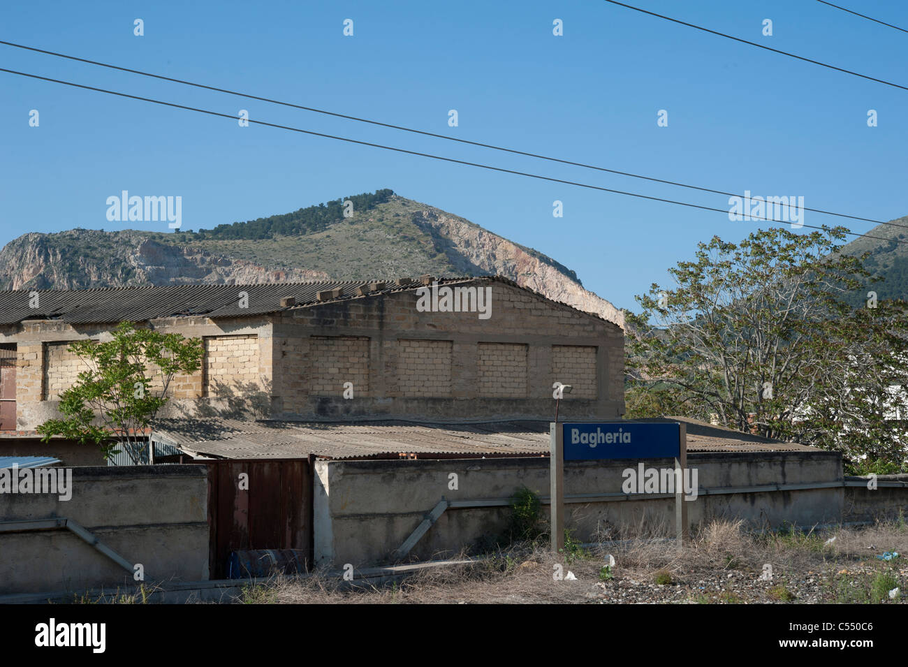 Bagheria-Station, Bagheria, Sizilien, Italien Stockfoto